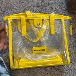 Clear Yellow Tote Bag